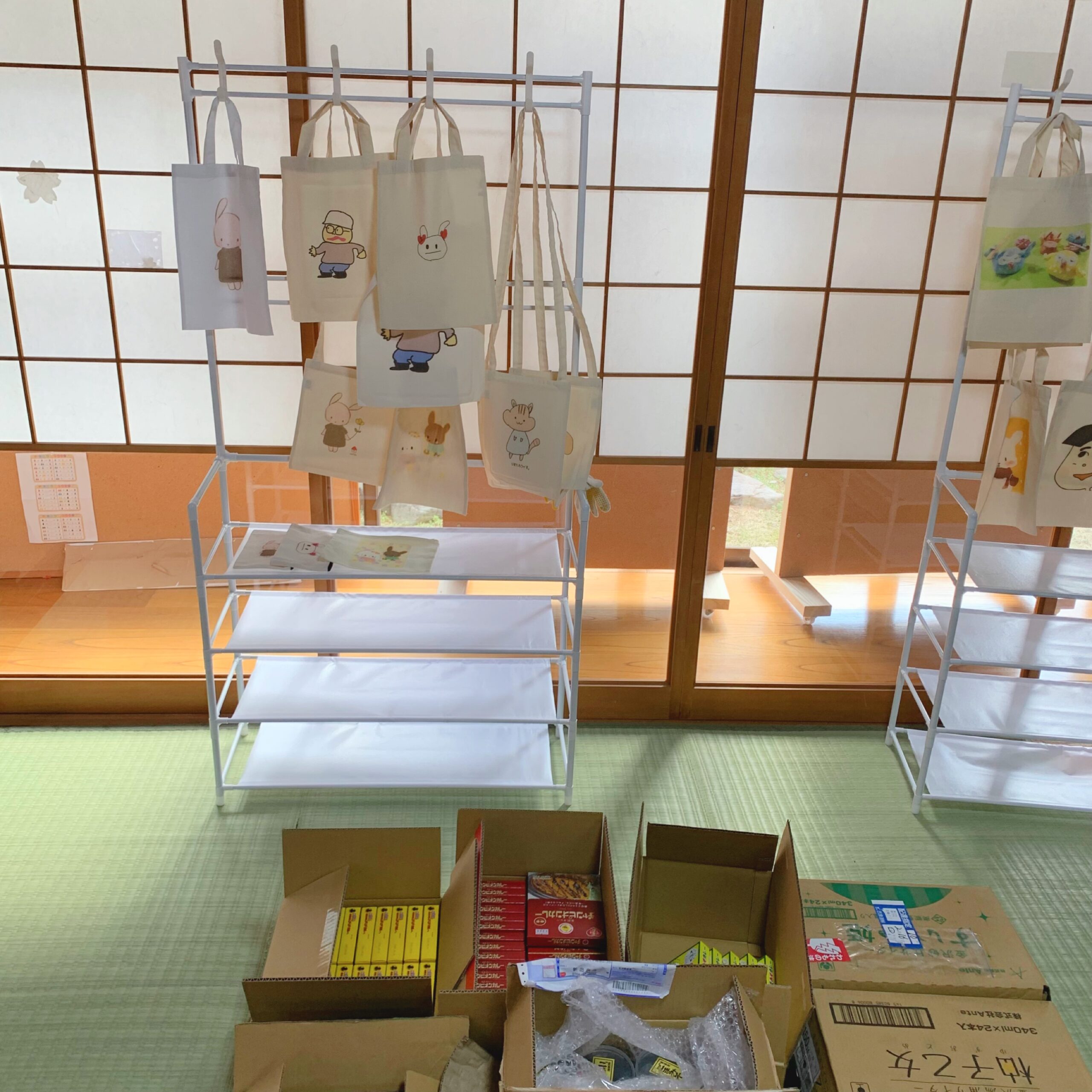 三国港朝市に向けて