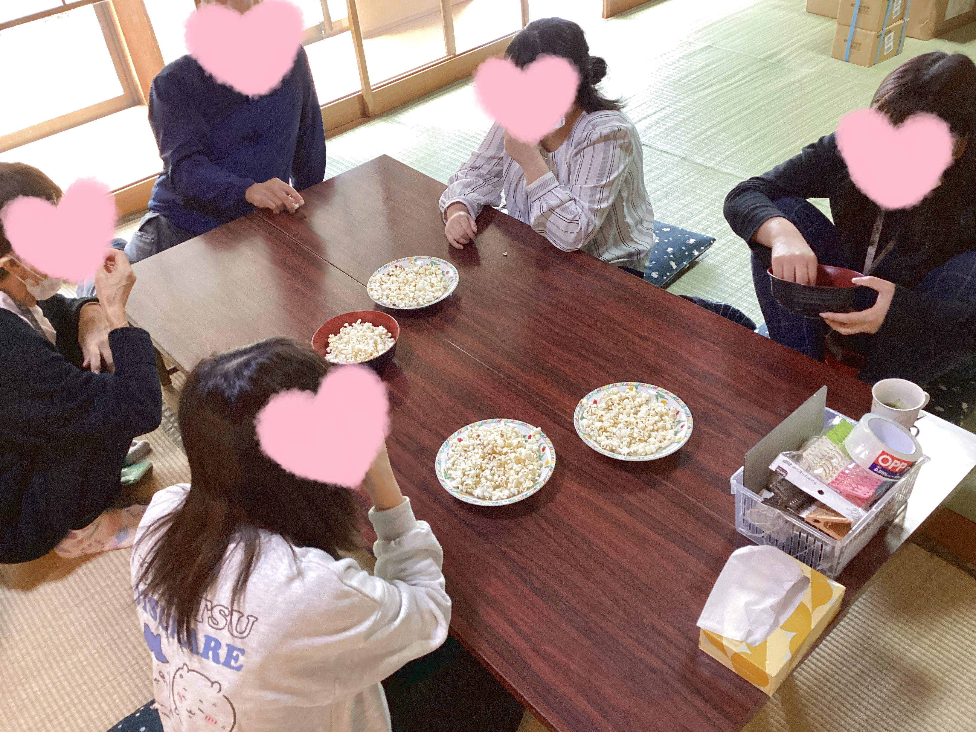 ポップコーン作り