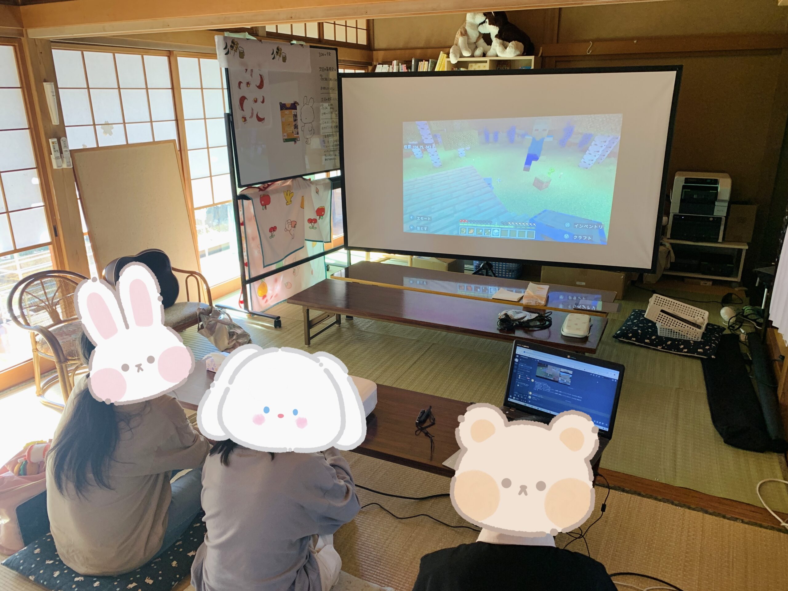 プレイスあわらさんとマインクラフトをしました✨