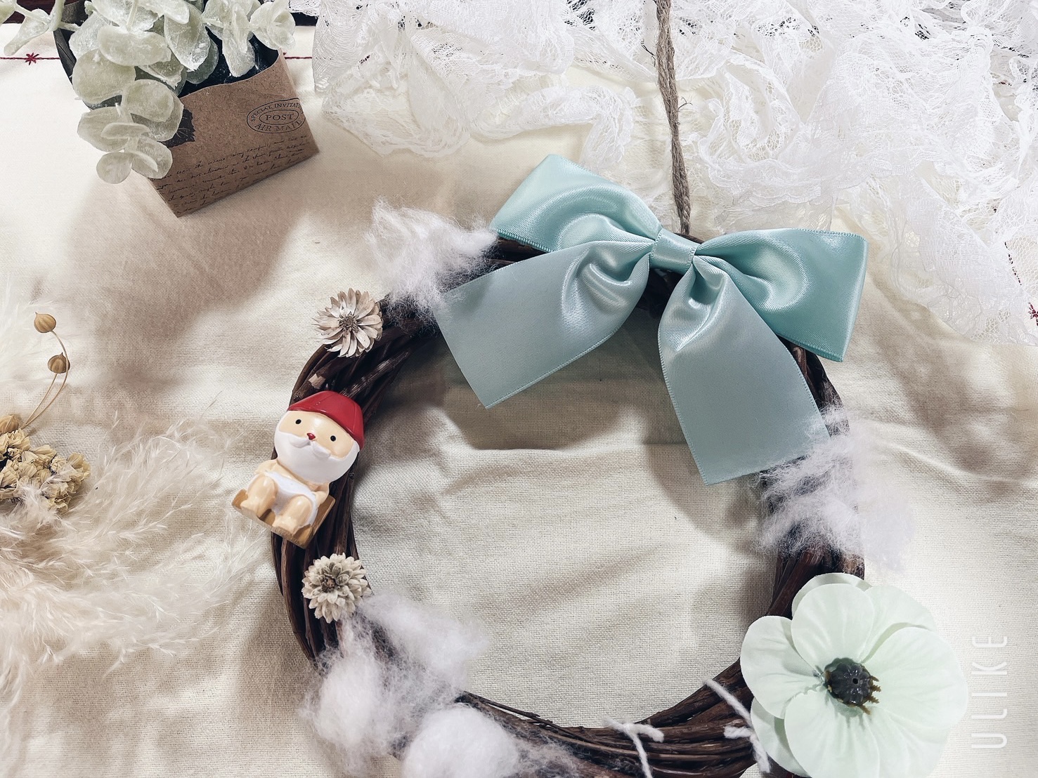 なっつちゃんとリース作り