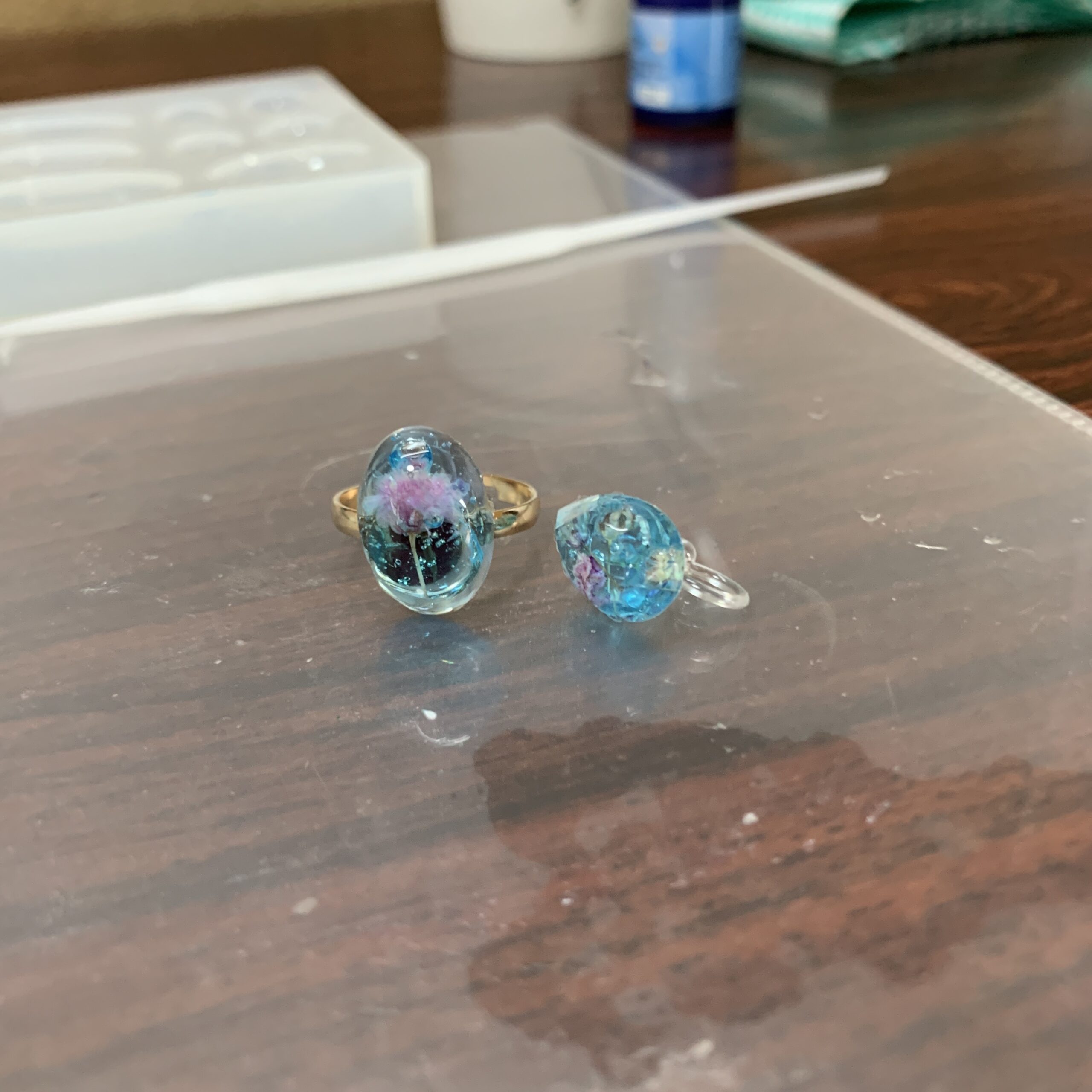 あいこさん初レジン✨